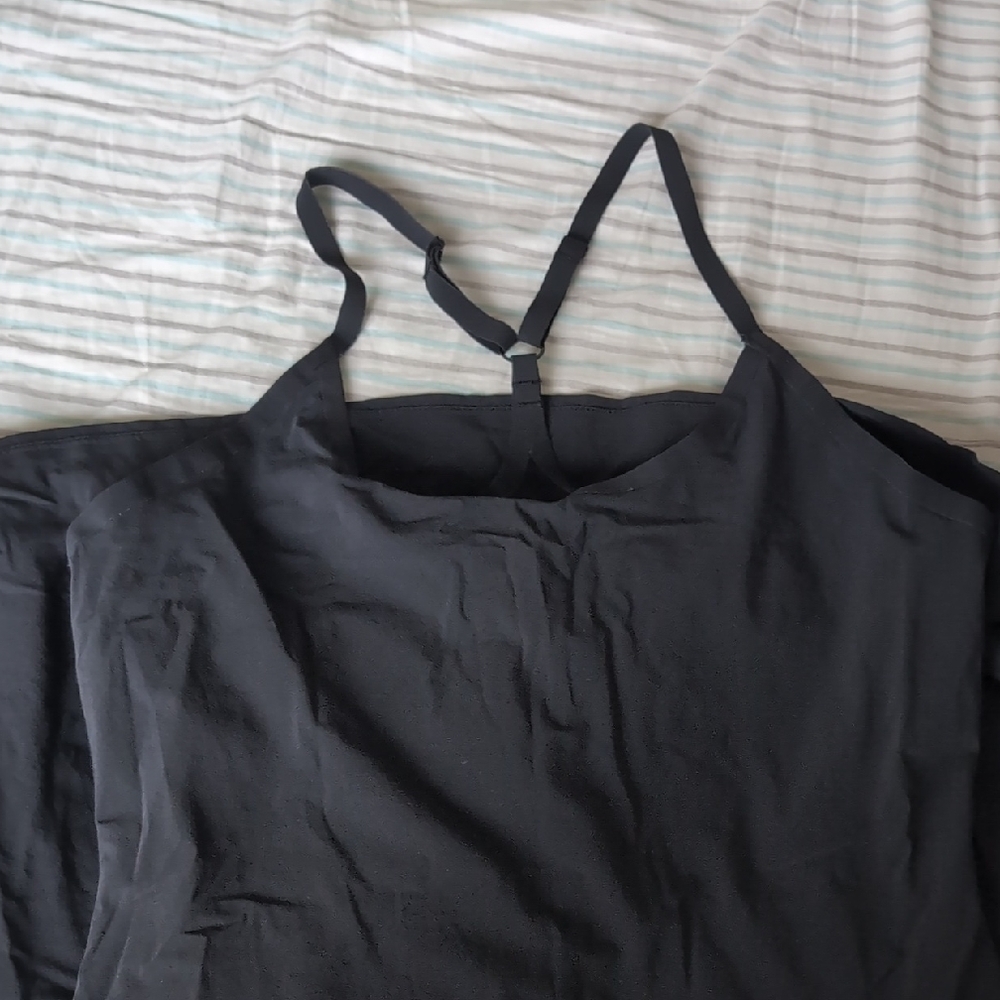 Outdoor Voices Black Spaghetti Strap Top